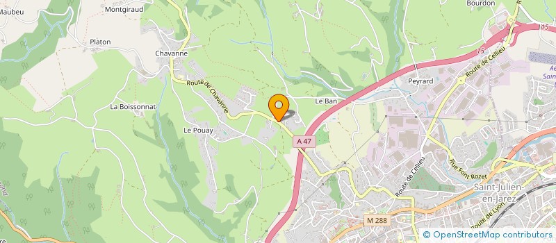 localisation de l'entreprise MADAME YVONNE FLECHET à SAINT-CHAMOND