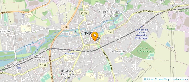 localisation de l'entreprise MADAME YVONNE FORESTIER à ARPAJON