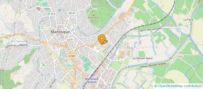 localisation de l'entreprise MADAME YVONNE GAGNON à MANOSQUE
