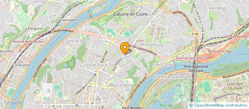 localisation de l'entreprise MADAME YVONNE GENIN à CALUIRE-ET-CUIRE