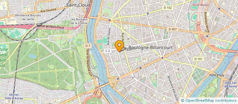 localisation de l'entreprise MADAME YVONNE GERMAIN à BOULOGNE-BILLANCOURT