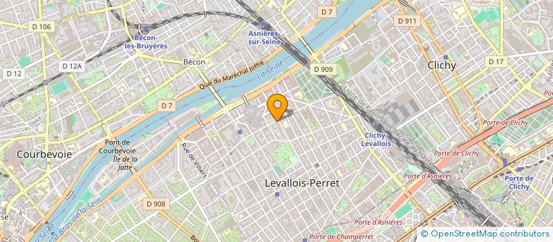 localisation de l'entreprise MADAME YVONNE GILBERT à LEVALLOIS-PERRET