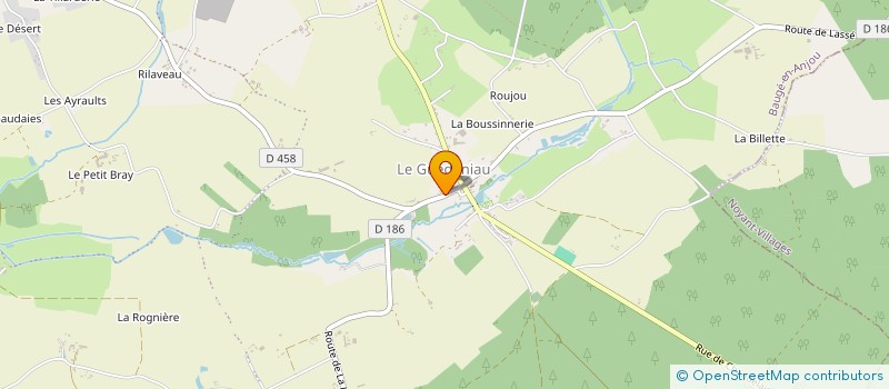 localisation de l'entreprise MADAME YVONNE GILL  BAUGE-EN-ANJOU
