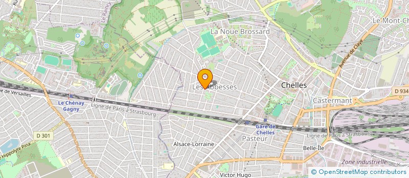 localisation de l'entreprise MADAME YVONNE GINESTON  CHELLES