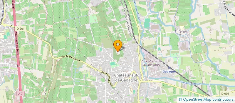 localisation de l'entreprise MADAME YVONNE HAHN  CHATEAUNEUF-DE-GADAGNE