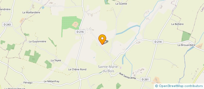 localisation de l'entreprise MADAME YVONNE INSCOE  SAINTE-MARIE-DU-BOIS