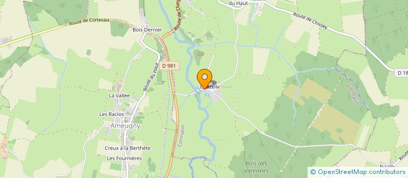 localisation de l'entreprise MADAME YVONNE JACQUET  CHISSEY-LES-MACON