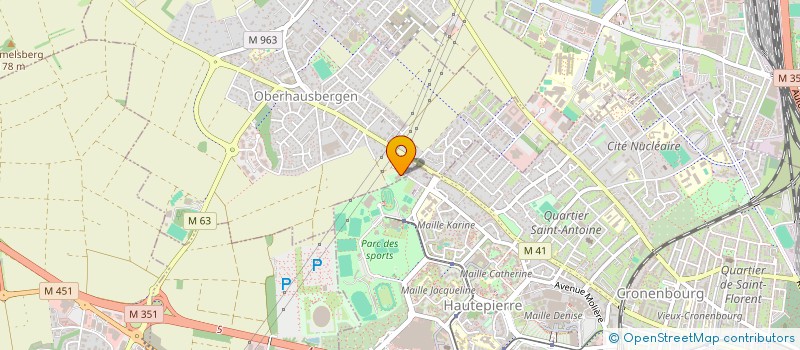 localisation de l'entreprise MADAME YVONNE JAEGLE  OBERHAUSBERGEN