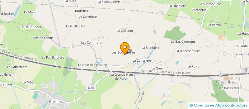 localisation de l'entreprise MADAME YVONNE JEUFFRARD à LE PERTRE