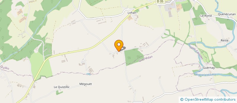 localisation de l'entreprise MADAME YVONNE JOUAN  LE QUILLIO