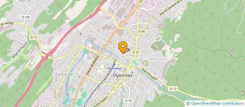 localisation de l'entreprise MADAME YVONNE KIENLIN à OYONNAX