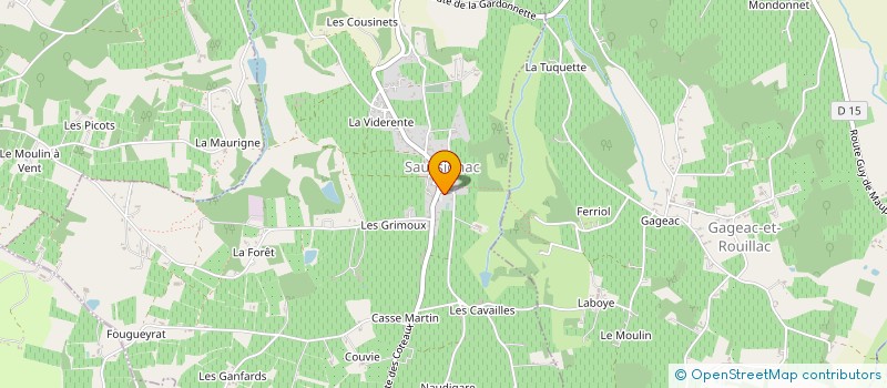 localisation de l'entreprise MADAME YVONNE LABROUSSE  SIGOULES-ET-FLAUGEAC