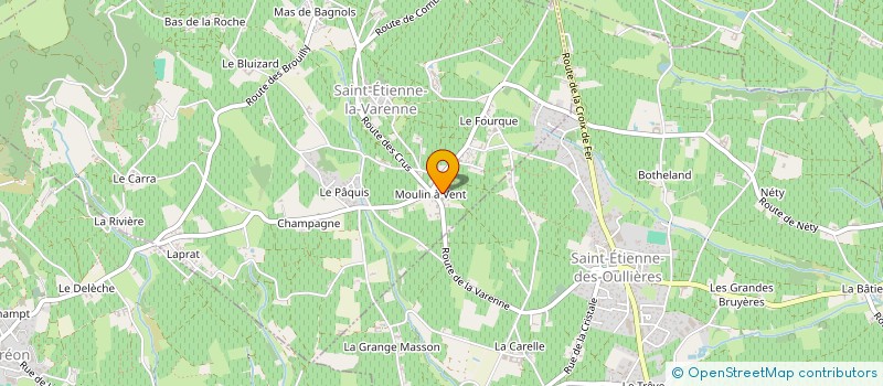 localisation de l'entreprise MADAME YVONNE LAURENT à SAINT-ETIENNE-LA-VARENNE