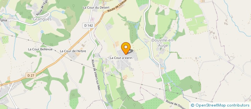 localisation de l'entreprise MADAME YVONNE LE BARS à DOUVILLE-EN-AUGE