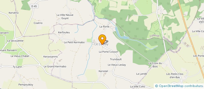 localisation de l'entreprise MADAME YVONNE LE COCQ  LE VIEUX-BOURG