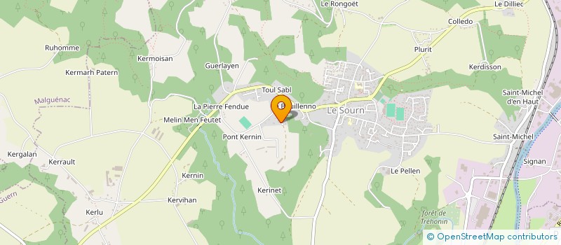 localisation de l'entreprise MADAME YVONNE LE DAMANY  MALGUENAC