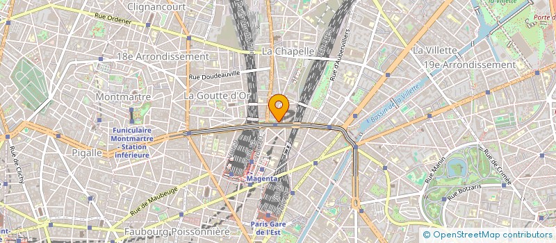 localisation de l'entreprise MADAME YVONNE LE GUILLOU  PARIS