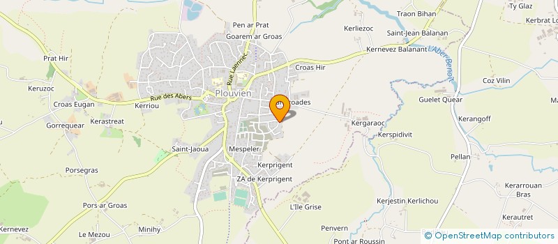 localisation de l'entreprise MADAME YVONNE LE HIR  PLOUVIEN