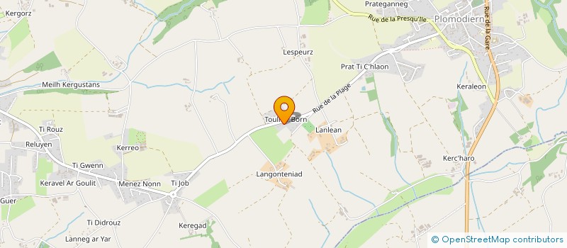 localisation de l'entreprise MADAME YVONNE LE MOIGNE à PLOMODIERN