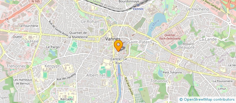 localisation de l'entreprise MADAME YVONNE LE QUINTREC à VANNES