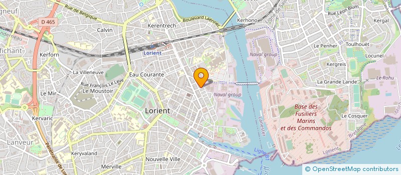 localisation de l'entreprise MADAME YVONNE LE TROEDEC  LORIENT