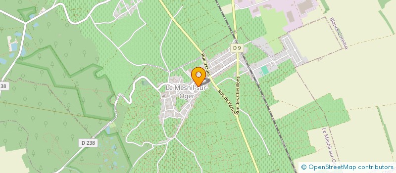 localisation de l'entreprise MADAME YVONNE LECOEUR  LE MESNIL-SUR-OGER