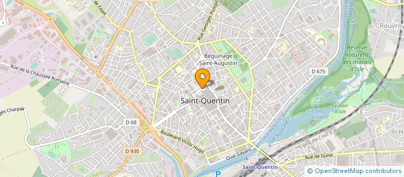 localisation de l'entreprise MADAME YVONNE LECRIGNIER à SAINT-QUENTIN