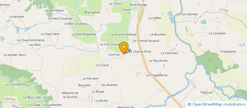 localisation de l'entreprise MADAME YVONNE LEFEUVRE à TALENSAC