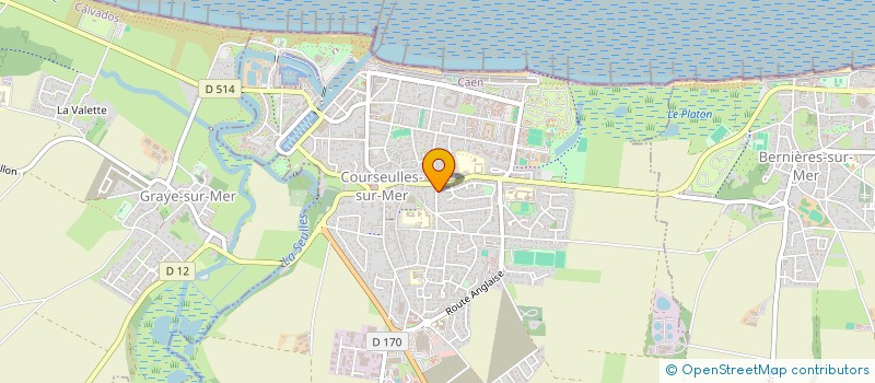 localisation de l'entreprise MADAME YVONNE LEMARIGNIER  COURSEULLES-SUR-MER