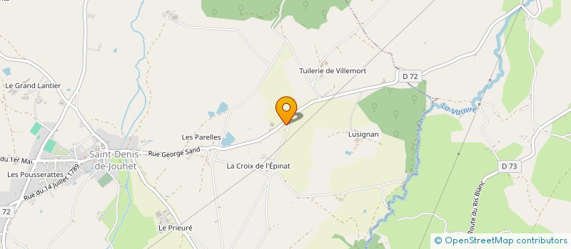 localisation de l'entreprise MADAME YVONNE LEMERLE à BUXIERES-D'AILLAC