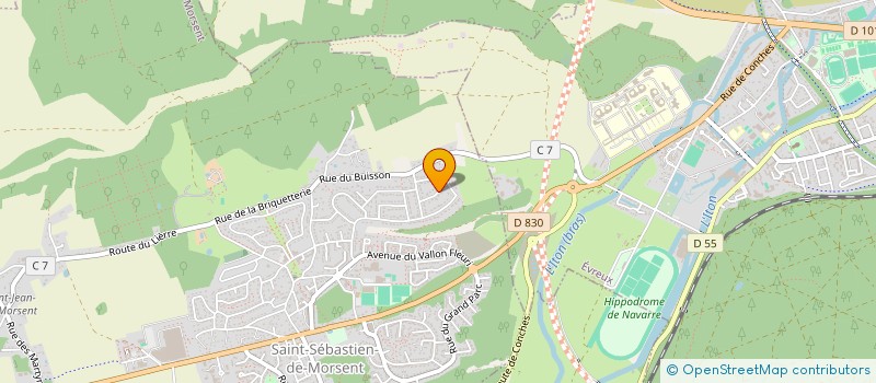 localisation de l'entreprise MADAME YVONNE LOBE  SAINT-SEBASTIEN-DE-MORSENT