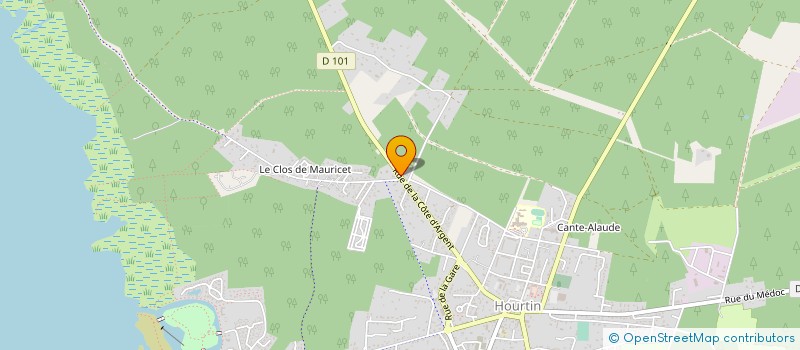 localisation de l'entreprise MADAME YVONNE LOEB  HOURTIN