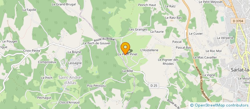 localisation de l'entreprise MADAME YVONNE LU à SARLAT-LA-CANEDA