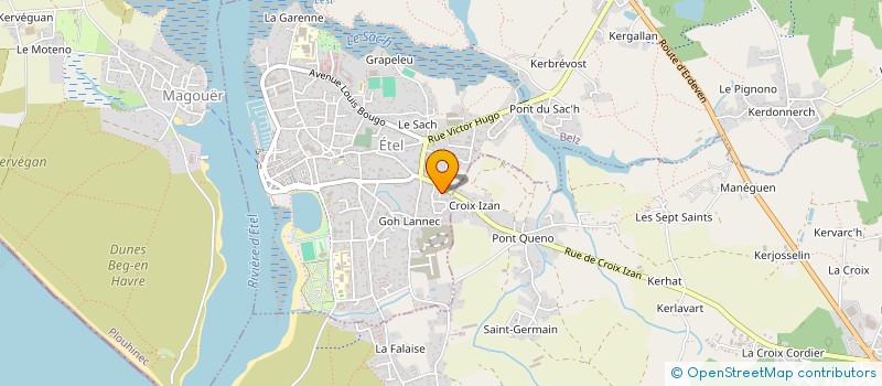 localisation de l'entreprise MADAME YVONNE LUCAS  ETEL