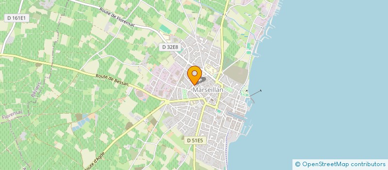 localisation de l'entreprise MADAME YVONNE MAFFRE à MARSEILLAN