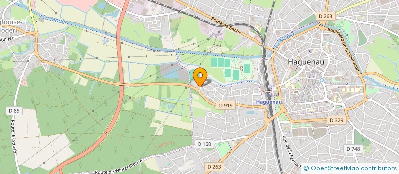 localisation de l'entreprise MADAME YVONNE MARTIN  HAGUENAU