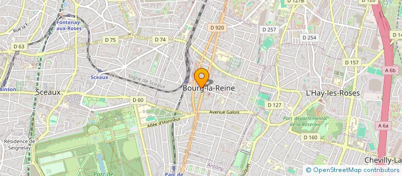 localisation de l'entreprise MADAME YVONNE MARTIN-LAVIGNE à BOURG-LA-REINE