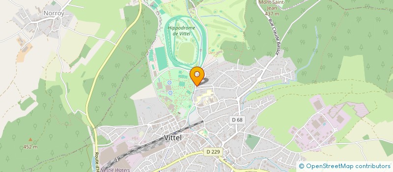 localisation de l'entreprise MADAME YVONNE MATHIEU  VITTEL