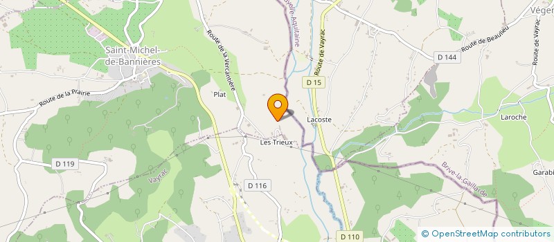 localisation de l'entreprise MADAME YVONNE MATRAN  SAINT-MICHEL-DE-BANNIERES