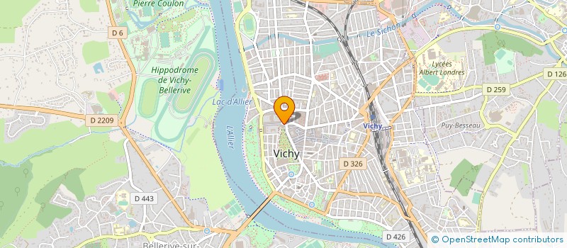 localisation de l'entreprise MADAME YVONNE MENNECHET à VICHY