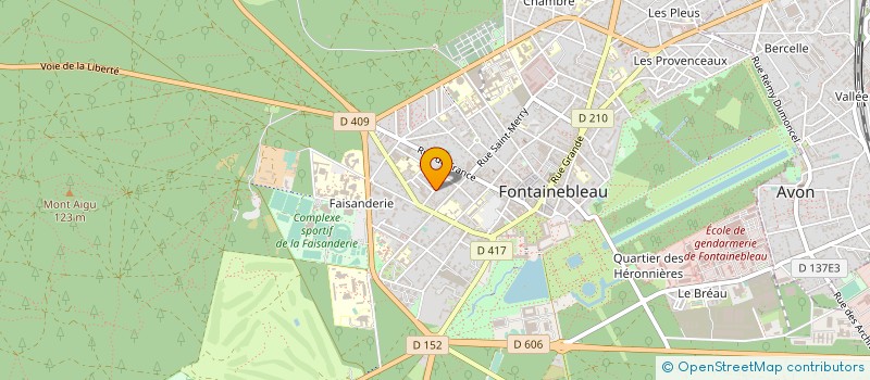 localisation de l'entreprise MADAME YVONNE MILOT à FONTAINEBLEAU
