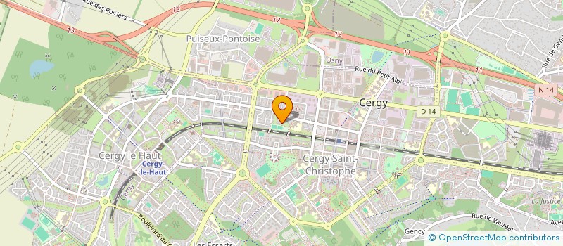 localisation de l'entreprise MADAME YVONNE MOMO  CERGY