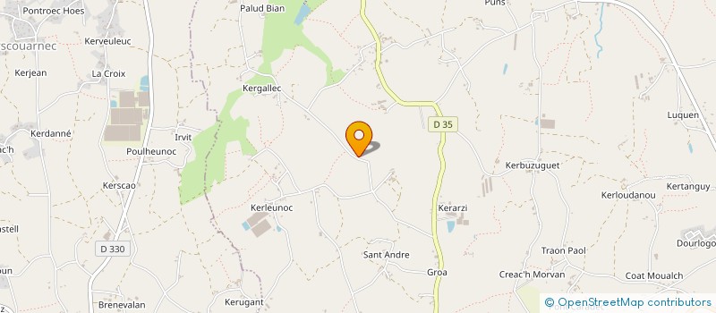 localisation de l'entreprise MADAME YVONNE MONOT à CLEDER