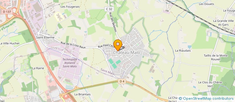 localisation de l'entreprise MADAME YVONNE NOURRY à SAINT-MALO