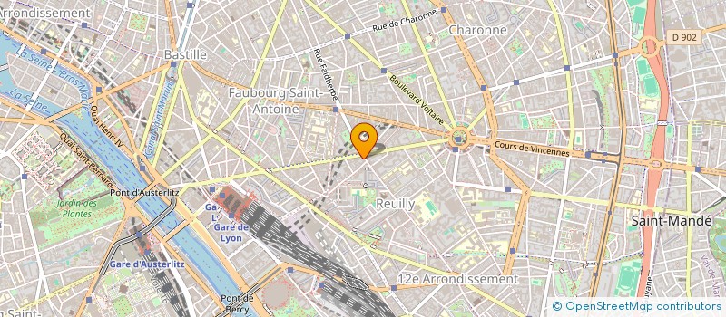 localisation de l'entreprise MADAME YVONNE PAIMBAULT à PARIS