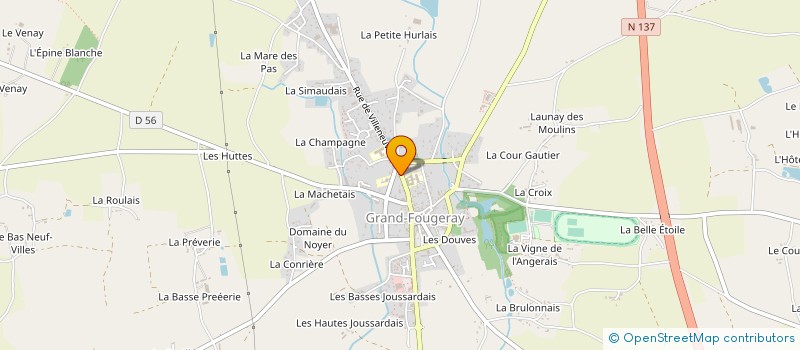 localisation de l'entreprise MADAME YVONNE PAITIER à GRAND-FOUGERAY
