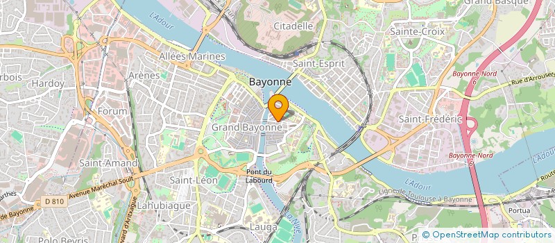 localisation de l'entreprise MADAME YVONNE PELET à BAYONNE