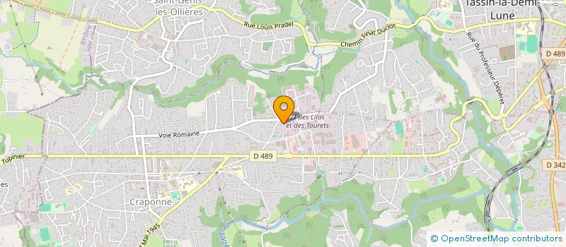 localisation de l'entreprise MADAME YVONNE PEREZ  CRAPONNE