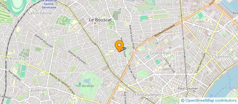 localisation de l'entreprise MADAME YVONNE PEROT  LE BOUSCAT