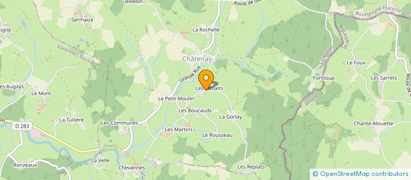 localisation de l'entreprise MADAME YVONNE PERRAT  SAINT-LAURENT-EN-BRIONNAIS